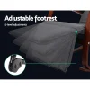 Evolve Fabric Rocking Armchair with Adjustable Footrest