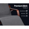 Evolve Fabric Rocking Armchair with Adjustable Footrest