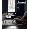 Evolve Fabric Rocking Armchair with Adjustable Footrest