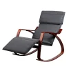 Evolve Fabric Rocking Armchair with Adjustable Footrest