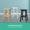 Evolve Wooden Backless Stool