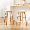 Evolve Wooden Backless Stool