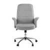 Fabric High Back Office Task Chair with Polished Chrome Base