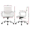 Evolve White Mid Back Gaming Office Chair