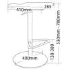 Lift Height Adjustable Office Cafe Bar Stool