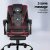 Evolve Electric Massage Office Recliner with Footrest MOC-9MJ-2P-BK
