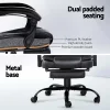 Evolve Electric Massage Office Recliner with Footrest MOC-9MJ-2P-BK