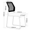 Neo Stacking Mesh Back Office Visitor Chair-dimension