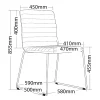 Raven Sled Base Chair-dimensions