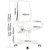 Spiral Ergonomic Office Visitor Task Meeting Chair-dimension