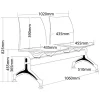 Vinn Beam 2 Seating-Dimension