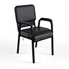 Arm Chair - Black Commercial Grade Anti-bacterial Vinyl +$160.00