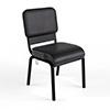 No Arms - Black Commercial Grade Anti-bacterial Vinyl - (Pre-Order Now New Stock Arrives June 2026) +$110.00