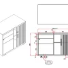 Order Mobile Storage Tambour Caddy-dimensions