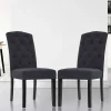 Dansk High Back Office Cafe Dining Chairs-UPHO-C-DIN-1026-GYX2