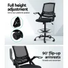 Evolve Drafting Stool Office Mesh Back Height Adjustable Chair