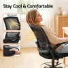 Evolve Drafting Stool Office Mesh Back Height Adjustable Chair