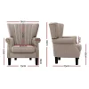 Zenith Fabric Single Sofa Armchair Lounge Chair-dimension