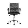 Mesh Mid Back Black Executive Office Chair-Front