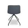 Smooth 4-Leg Padded Upholstery European Visitor Chair-Back View