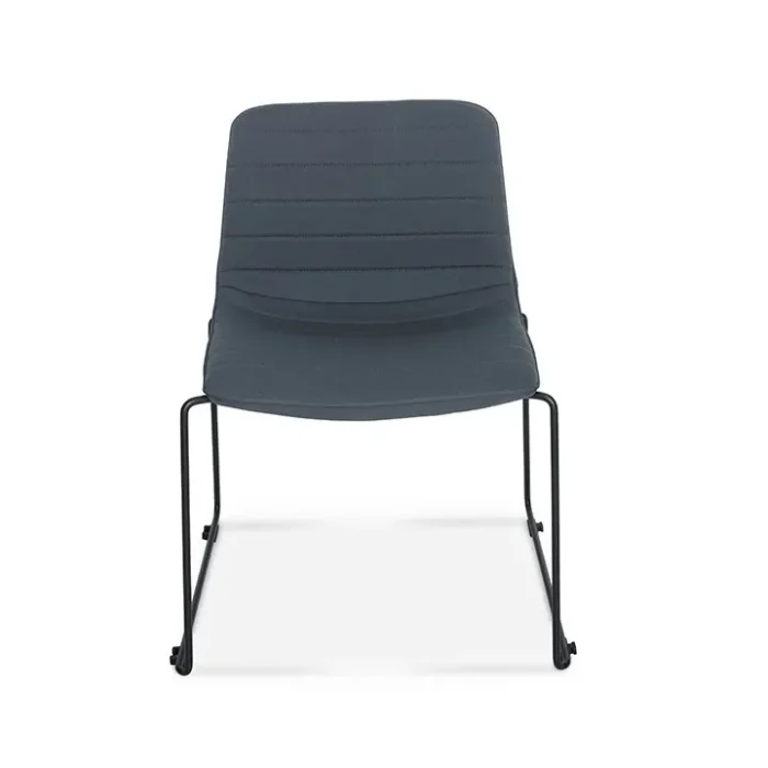 Smooth Sled Base Padded Upholstery European Visitor-Front View