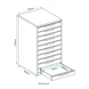 10 Drawer Multimedia Cabinet