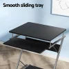 Evolve Metal Pull Out Table Desk - Black