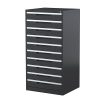 Multimedia Cabinet-10 Drawers-370Hx710Wx620D-Graphite Ripple