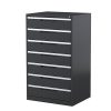 Multimedia Cabinet-7 Drawer-1320Hx790Wx620D-Graphite Ripple