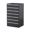 Multimedia Cabinet-7 Drawer-1320Hx790Wx620D-Graphite Ripple