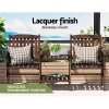 Harmony Outdoor Wooden Bench Chair Table – Charcoal