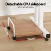 Mobile Twin Laptop Desk Light Wood