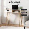 Office Home Wood Computer Desk with Drawers in Natural