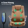 8 Point PU Faux Leather Executive Massage Chair Espresso