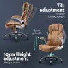 8 Point PU Faux Leather Executive Massage Chair Espresso