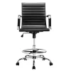 Evolve Office Chair Veer Drafting Stool Mesh Chairs Armrest Standing Desk Black