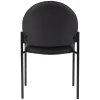 Stacking Office Visitor Meeting Fabric Upholstered Chair Padded with Arms-back