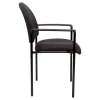 Stacking Office Visitor Meeting Fabric Upholstered Chair Padded with Arms-side 2