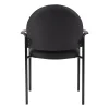 Stacking Office Visitor Meeting Chair Padded without Arms-back