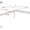C Leg Corner Workstations 1800x1800-dimensions