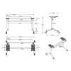 Pinnacle Flip Top Stacking Heavy Duty Metal Frame Only-dimensions