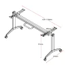 Rekion Flip Top Table Frame Only-dimensions