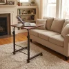 Mobile C Over Way Table Twin Laptop Desk – Dark Wood LA-DESK-60-DW
