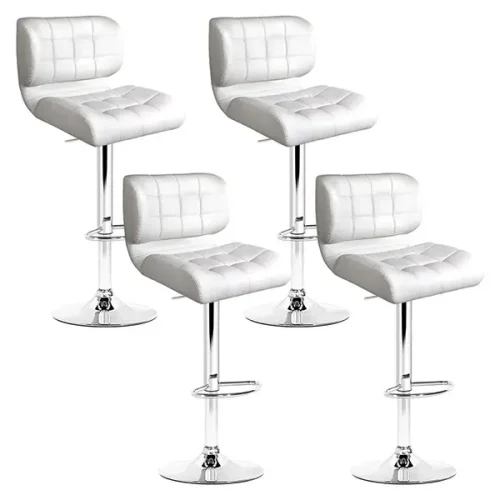 Evolve Bar Stools Chrome Set of 4-BA-TW-4059-WHX4
