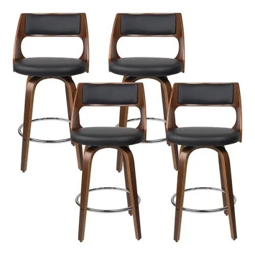 Evolve Swivel Bar Stool Black 76cm BA-TW-8569-H76-BKX4-AB