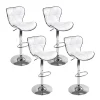 Evolve Kitchen Swivel Bar Stool White Set of 4-BA-TW-NEW4045-WHX4