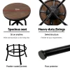 Evolve 2x Kitchen Bar Stools Vintage Bar Stool Retro Rustic Industrial Chairs