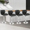 Evolve Set of 4 Bar Stools Black
