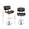 Evolve set of 2 Wooden Bar Stools-dimensions