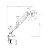 Vetra Gas Spring Single Monitor Arm